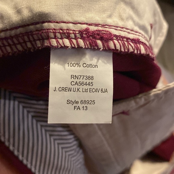J.Crew Purple (Raspberry) Chino Shorts Size 4 - Picture 6 of 7